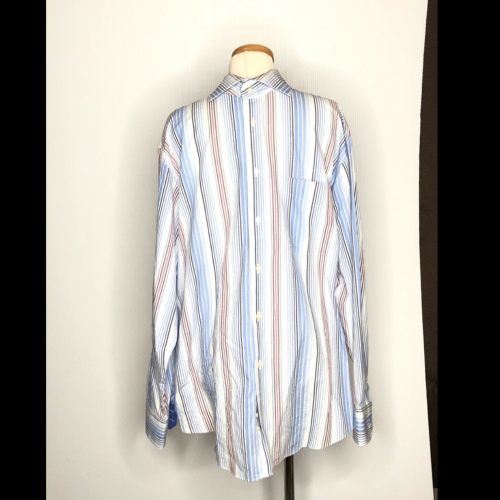 Sette Ponti Men's button front dress shirt Size L